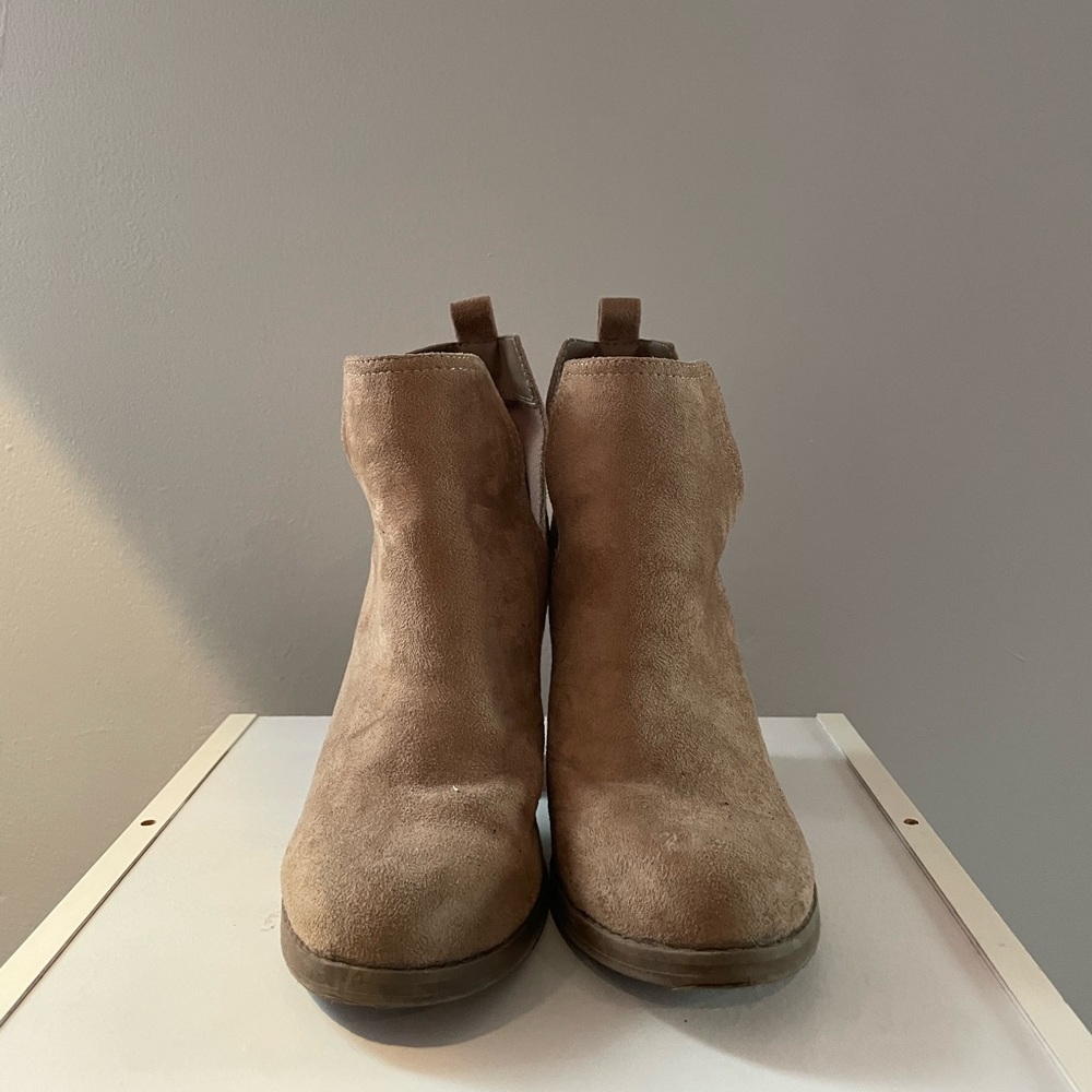 Taupe booties